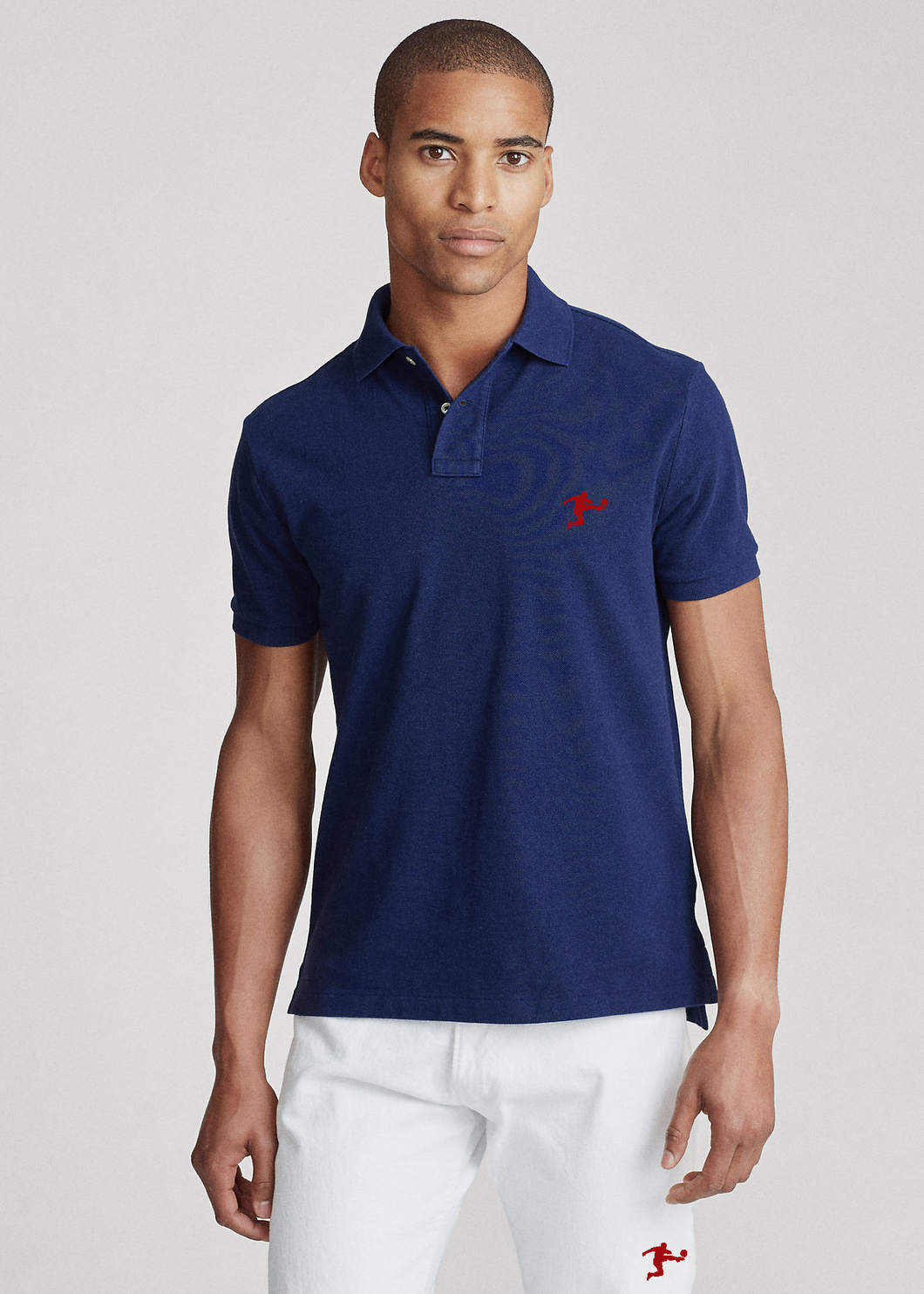 Polo Marc Alain Dollon Mesh polo shirt with chino pants